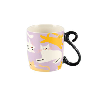 Tazza mug Houba  chat meles Derriere la Porte